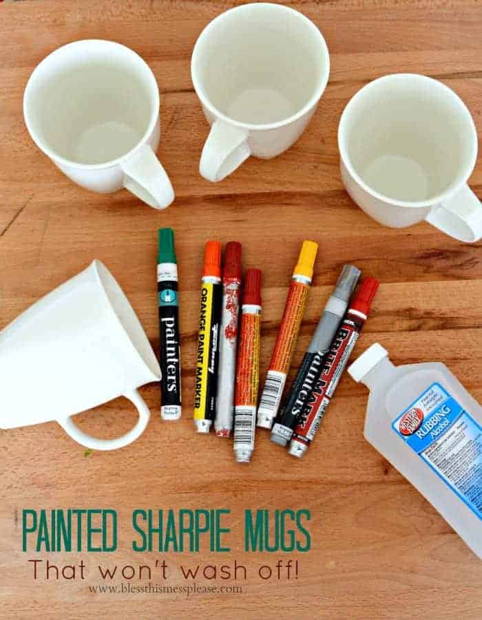 Painted Sharpie Mugs (that won't wash off!) — Bless this Mess
